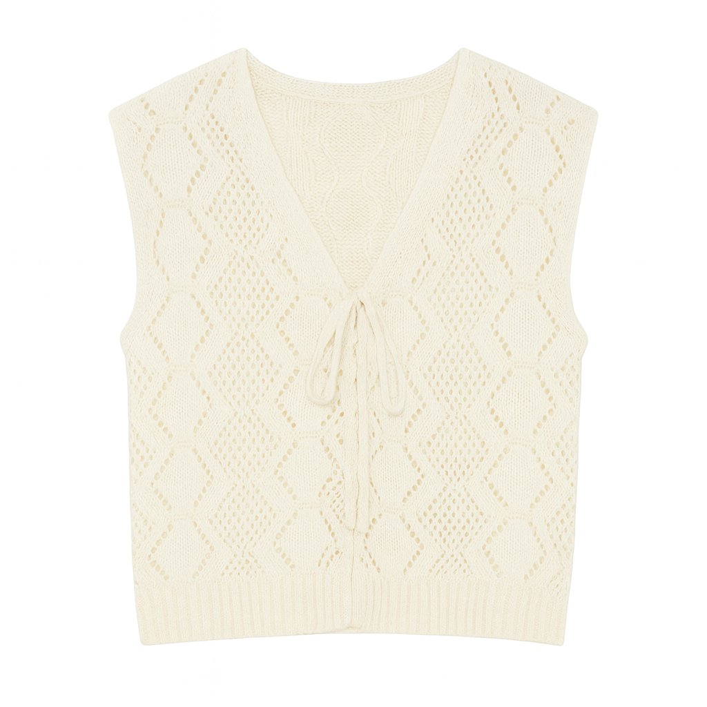Chaleco Tejido Livorno Marfíl