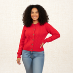 Suéter Rojo Florencia Tejido Mujer