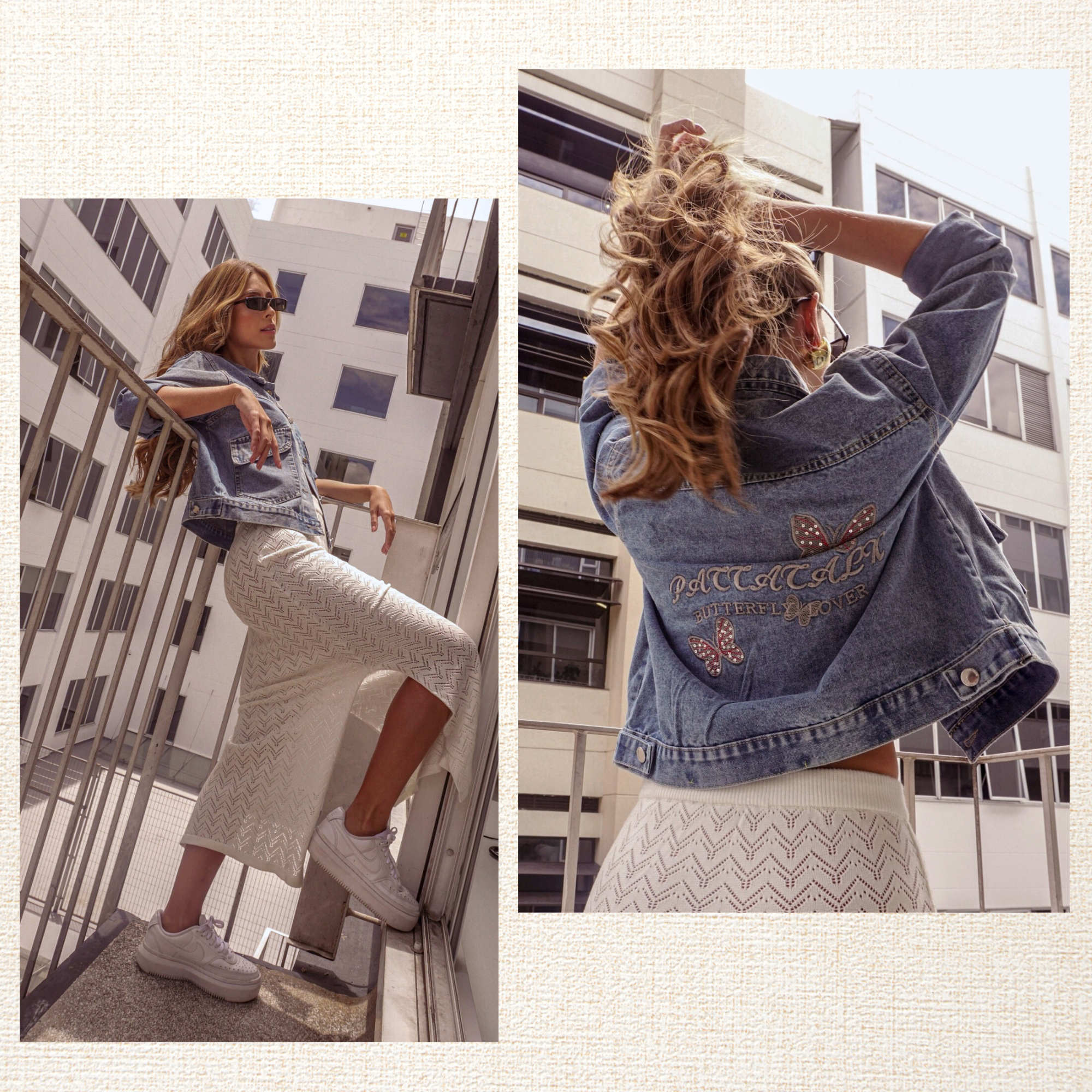 Falda Tejida Norwich Marfil