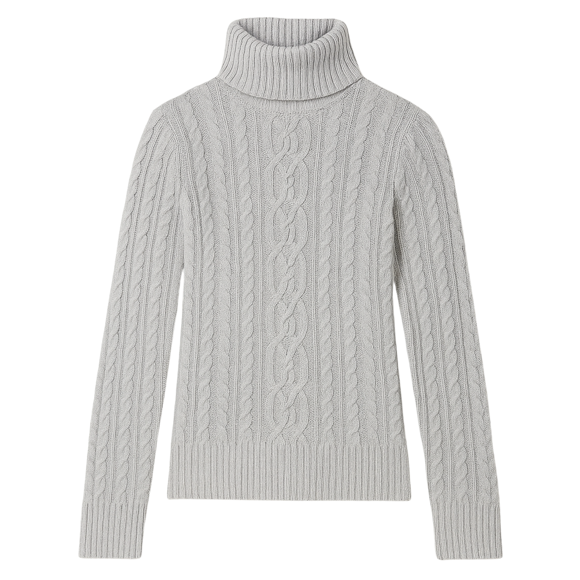 Sweater Mujer Londres Trenzado Algodón Gris