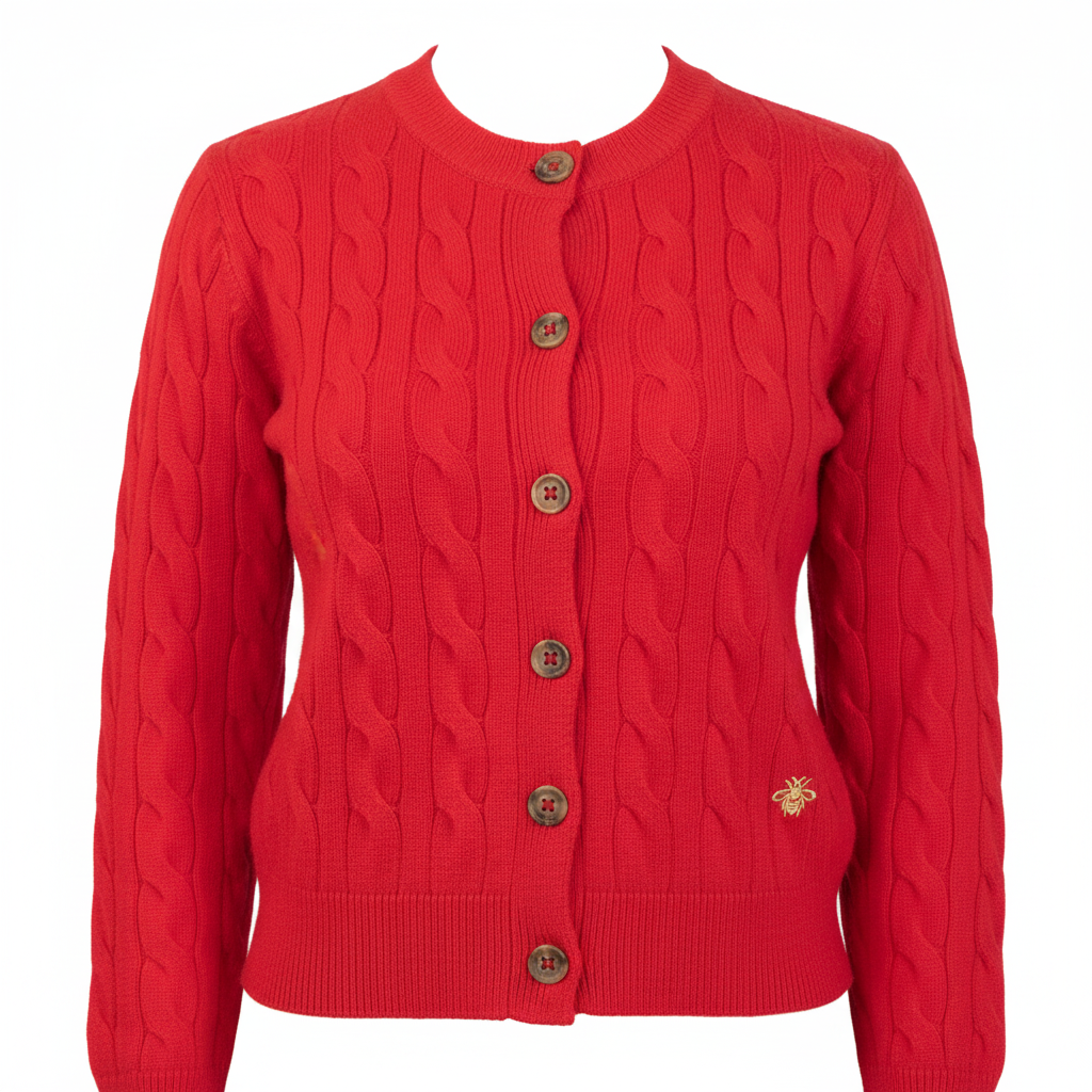 Sweater Rojo Florencia Tejido Mujer