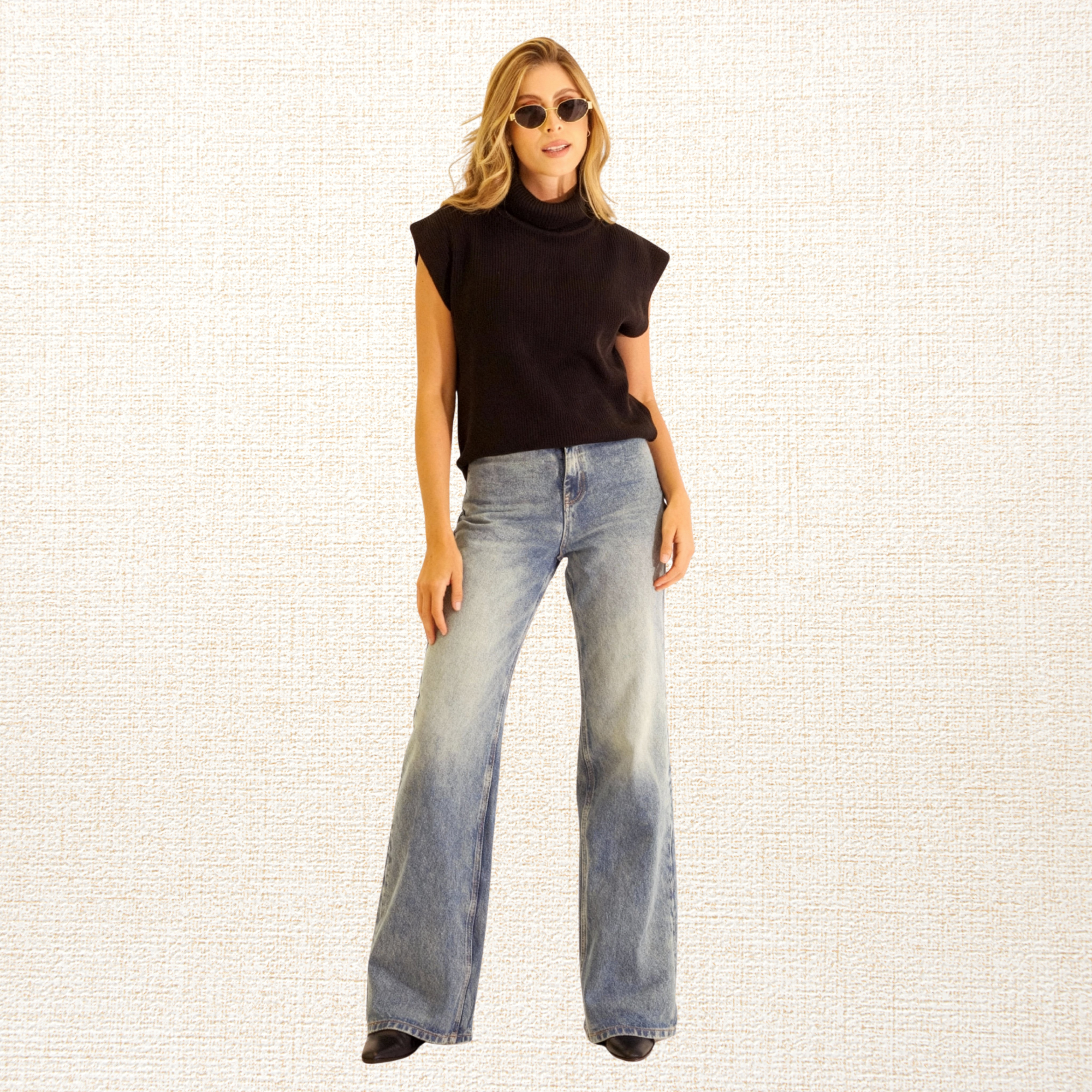 Chaleco Tejido Lyon Negro