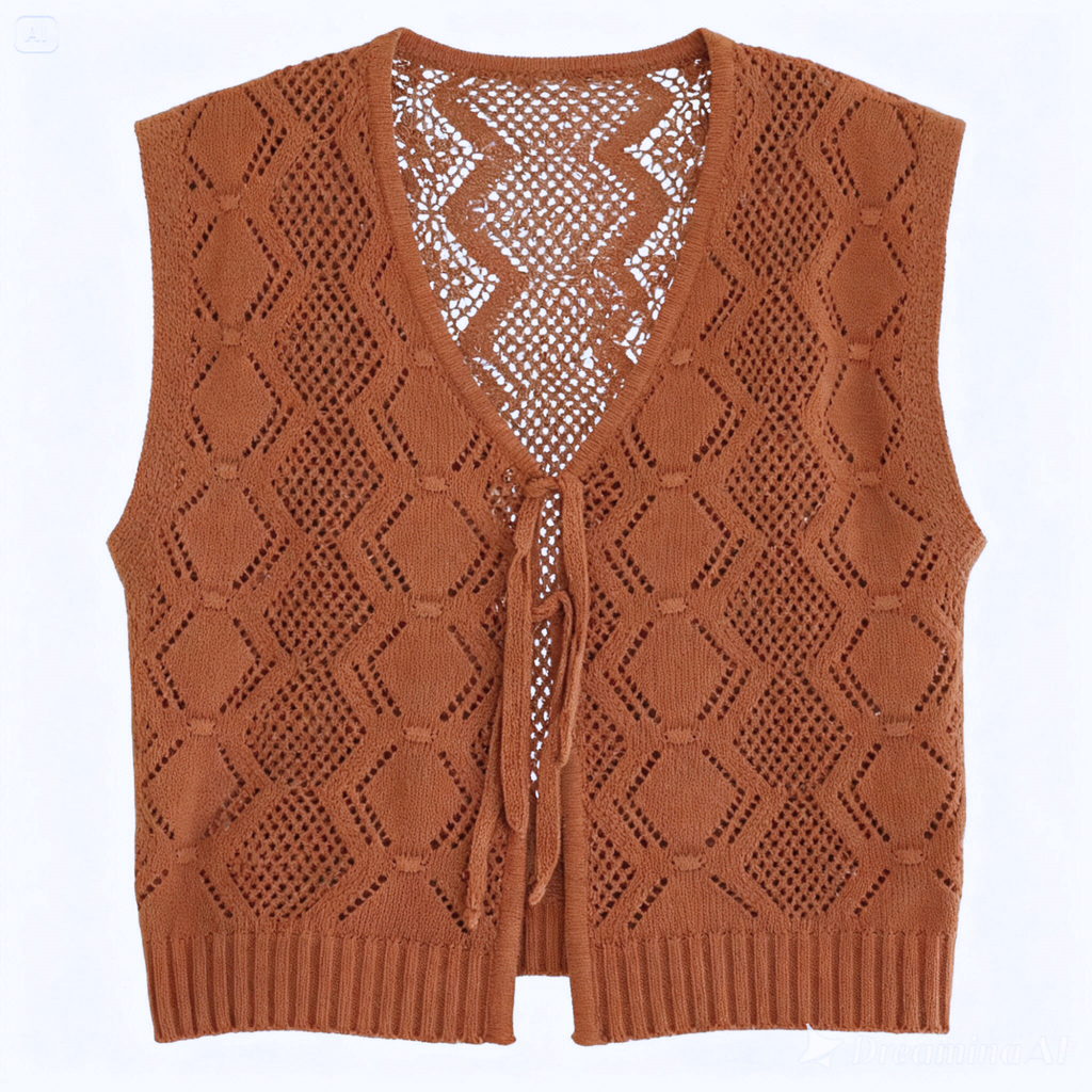 Chaleco Tejido Livorno Café