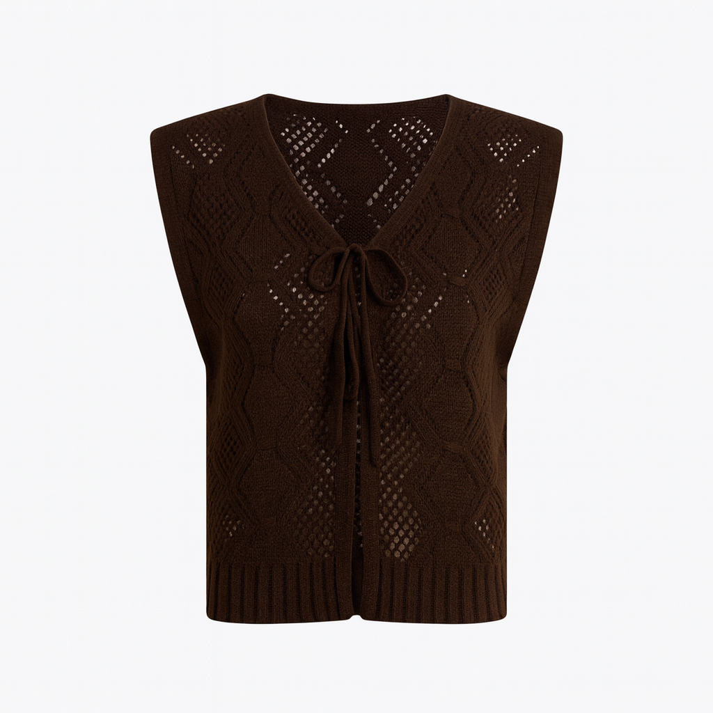 Chaleco Tejido Livorno Negro