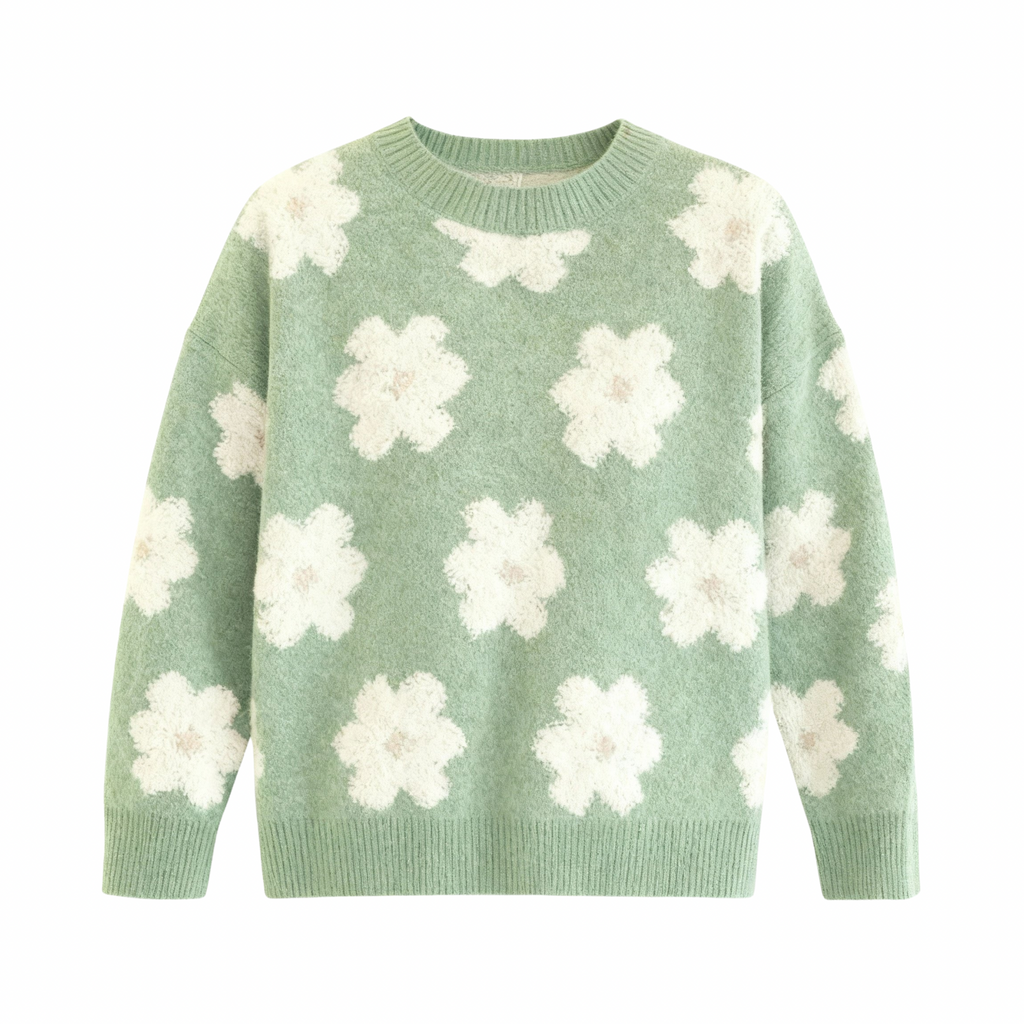 Sweater Tejido Praga Verde Mujer