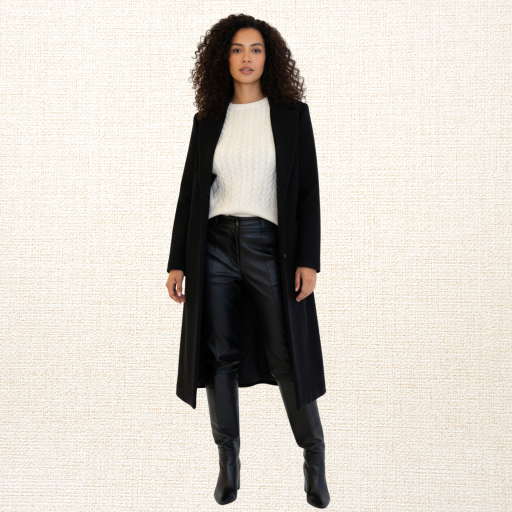 Sweater Mujer Paris Trenzado Marfil