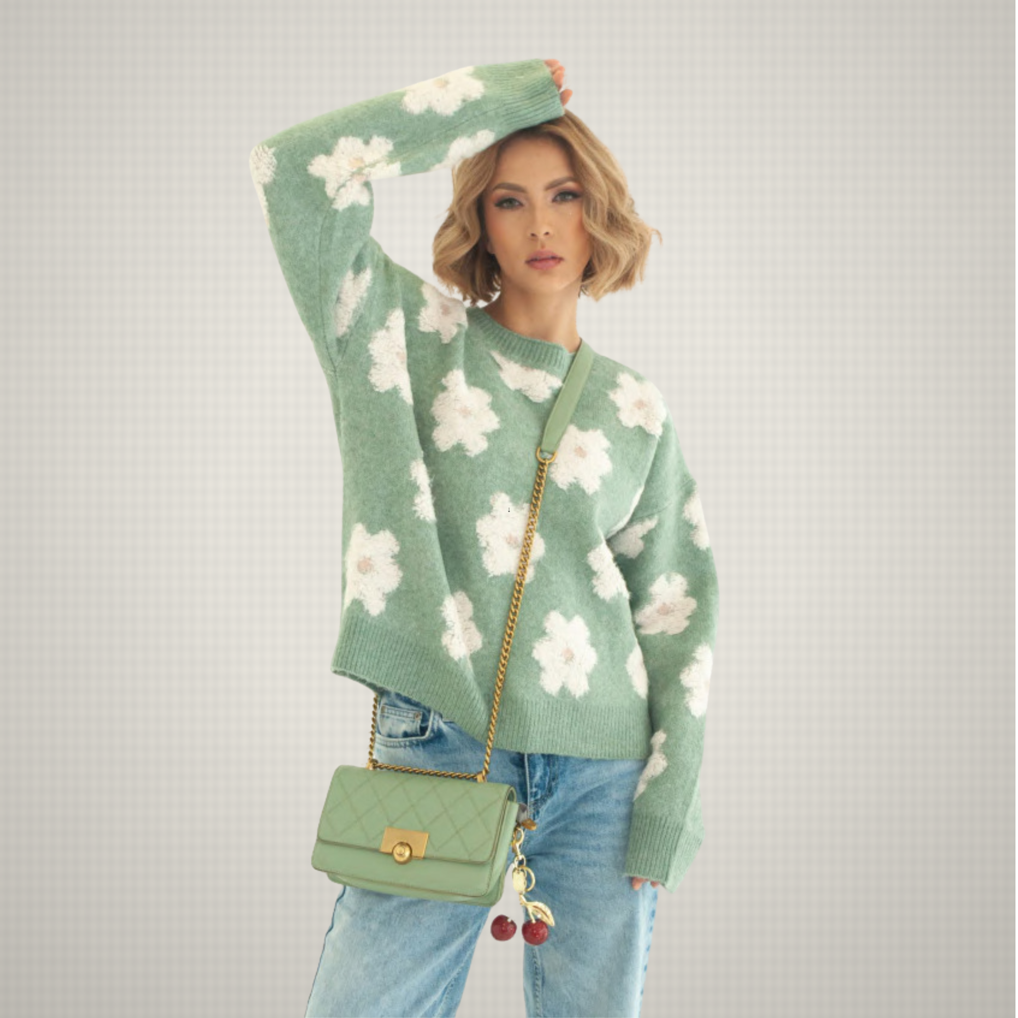 Suéter Tejido Praga Verde Mujer