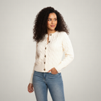 Suéter Marfil Florencia Tejido Mujer