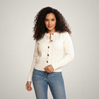 Suéter Marfil Florencia Tejido Mujer